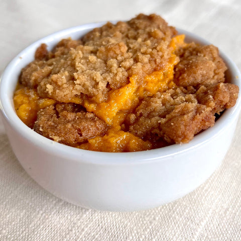 Sweet Potato Casserole with Brown Sugar Crumb Topping